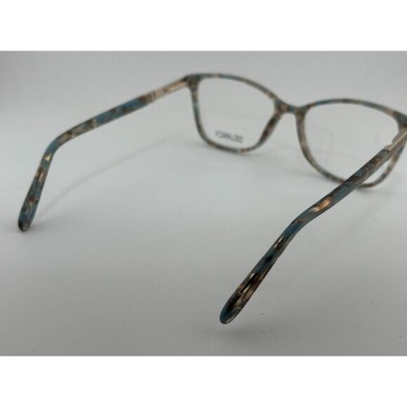 DELANCY DEL 150 BLUE 54-16-140 Blue Brown Marble Glitter Plastic Glasses Frames - Picture 5 of 9